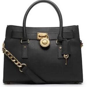 Michael Kors Hamilton Black Satchel